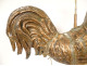 Antique weather vane, large church rooster, copper bell tower, 18th century