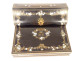 Writing desk in blackened wood with gilded brass marquetry Tahan Paris Napoleon III 19th century