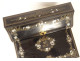 Writing desk in blackened wood with gilded brass marquetry Tahan Paris Napoleon III 19th century