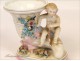 Cone Vase Porcelain Cherub Flowers of Paris Saxony 19th