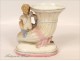 Cone Vase Porcelain Cherub Flowers of Paris Saxony 19th