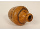 Antique pear switch for bedside table, turned wood, late 19th century, early 20th century
