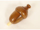 Antique pear switch for bedside table, turned wood, late 19th century, early 20th century