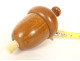 Antique pear switch for bedside table, turned wood, late 19th century, early 20th century