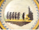 Nevers earthenware plate crowd characters revolutionary speaker 18th century