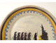 Nevers earthenware plate crowd characters revolutionary speaker 18th century