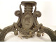 Pair of large 6-light bronze candelabras Bacchus Ariane Napoleon III 19th century
