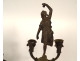 Pair of large 6-light bronze candelabras Bacchus Ariane Napoleon III 19th century