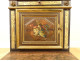 Oratory, polychrome wood prayer desk, Motte-Picquet family, Brittany, 18th century