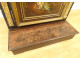 Oratory, polychrome wood prayer desk, Motte-Picquet family, Brittany, 18th century