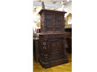 Flemish Renaissance oak cabinet with carved caryatid panels, Marquis, 16th century