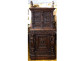 Flemish Renaissance oak cabinet with carved caryatid panels, Marquis, 16th century