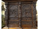 Flemish Renaissance oak cabinet with carved caryatid panels, Marquis, 16th century
