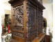 Flemish Renaissance oak cabinet with carved caryatid panels, Marquis, 16th century