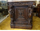 Flemish Renaissance oak cabinet with carved caryatid panels, Marquis, 16th century