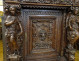 Flemish Renaissance oak cabinet with carved caryatid panels, Marquis, 16th century
