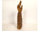 Reliquary arm carved wood Saint Nicholas amethyst early 19th century