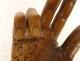 Reliquary arm carved wood Saint Nicholas amethyst early 19th century