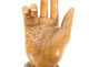 Reliquary arm carved wood Saint Nicholas amethyst early 19th century