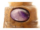 Reliquary arm carved wood Saint Nicholas amethyst early 19th century