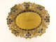 Reliquary medallion gilded brass rhinestones Saints Queen Valentin Robert XIXth