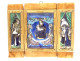 Limoges enamel triptych Assumption Virgin Mary angels St Peter king 19th century