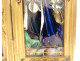 Limoges enamel triptych Assumption Virgin Mary angels St Peter king 19th century