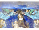 Limoges enamel triptych Assumption Virgin Mary angels St Peter king 19th century