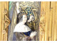 Limoges enamel triptych Assumption Virgin Mary angels St Peter king 19th century