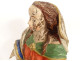 Polychrome carved wooden statue of Saint Mary Magdalene kneeling, 18th century