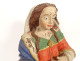 Polychrome carved wooden statue of Saint Mary Magdalene kneeling, 18th century