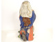 Polychrome carved wooden statue of Saint Mary Magdalene kneeling, 18th century
