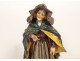 German porcelain sculpture Carl Théodore Frankenthal, beggar woman, 19th century