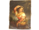 HST painting by Giuseppe Mazzolini, young girl with basket fleeing the storm, 19th century