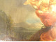 HST painting by Giuseppe Mazzolini, young girl with basket fleeing the storm, 19th century