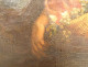 HST painting by Giuseppe Mazzolini, young girl with basket fleeing the storm, 19th century