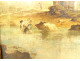 HST Italian landscape painting Capriccio ruins Venice Arc Triomphe Guardi 19th