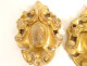 3 decorative elements carved gilded wood ornaments woodwork 18th century