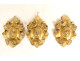 3 decorative elements carved gilded wood ornaments woodwork 18th century