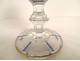 Charles X crystal stemmed glass, gilded enamel, St-Louis Baccarat vine, 19th century
