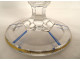 Charles X crystal stemmed glass, gilded enamel, St-Louis Baccarat vine, 19th century
