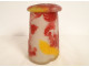Glass paste covered jar box Gallé berry currants Art Nouveau late 19th century