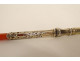 Silver gilt agate pen holder signed Mallat, patented 19th century