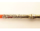 Silver gilt agate pen holder signed Mallat, patented 19th century