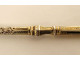 Silver gilt agate pen holder signed Mallat, patented 19th century