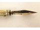 Silver gilt agate pen holder signed Mallat, patented 19th century