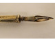 Silver gilt agate pen holder signed Mallat, patented 19th century