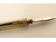 Silver gilt agate pen holder signed Mallat, patented 19th century