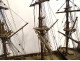 French ship model, three-masted sailing ship, mixed ship, France, 19th century