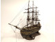 French ship model, three-masted sailing ship, mixed ship, France, 19th century